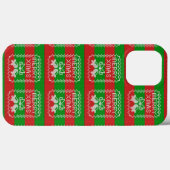 Gutes Pullover-Muster Jingle Glocken Merry Xmas Ga Case-Mate iPhone Hülle (Rückseite (Horizontal))