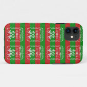 Gutes Pullover-Muster Jingle Glocken Merry Xmas Ga Case-Mate iPhone Hülle (Rückseite (Horizontal))