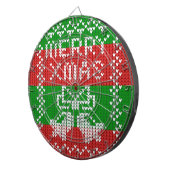 Gutes Pullover-Muster Jingle Glocken Merry Xmas Ga Dartscheibe (Vorderseite rechts)