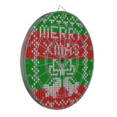 Gutes Pullover-Muster Jingle Glocken Merry Xmas Ga Dartscheibe (Vorderseite Links)