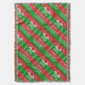 Gutes Pullover-Muster Jingle Glocken Merry Xmas Ga Decke (Vorderseite Vertikal)