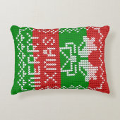 Gutes Pullover-Muster Jingle Glocken Merry Xmas Ga Dekokissen (Vorderseite)