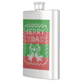 Gutes Pullover-Muster Jingle Glocken Merry Xmas Ga Flachmann (Links)