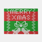 Gutes Pullover-Muster Jingle Glocken Merry Xmas Ga Fußmatte (Vorderseite)
