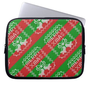 Gutes Pullover-Muster Jingle Glocken Merry Xmas Ga Laptopschutzhülle