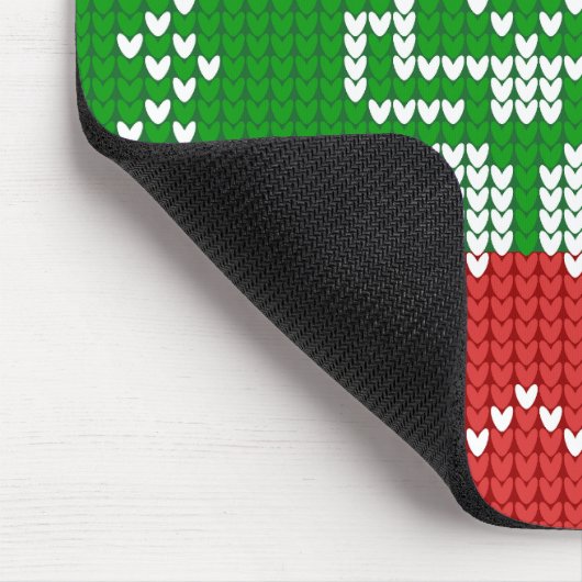 Gutes Pullover-Muster Jingle Glocken Merry Xmas Ga Mousepad (Ecke)
