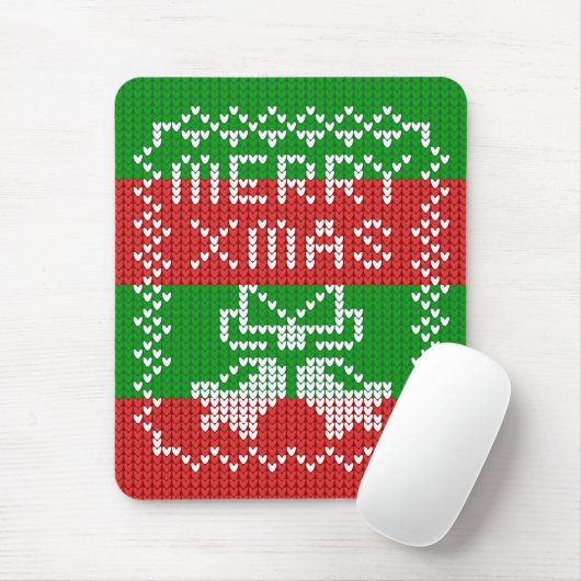 Gutes Pullover-Muster Jingle Glocken Merry Xmas Ga Mousepad (Mit Mouse)