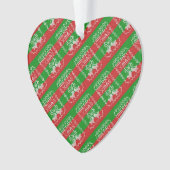 Gutes Pullover-Muster Jingle Glocken Merry Xmas Ga Ornament (Vorderseite)