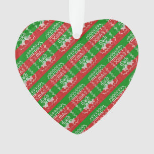 Gutes Pullover-Muster Jingle Glocken Merry Xmas Ga Ornament