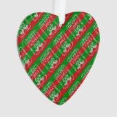 Gutes Pullover-Muster Jingle Glocken Merry Xmas Ga Ornament (Vorderseite)