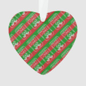 Gutes Pullover-Muster Jingle Glocken Merry Xmas Ga Ornament (Rückseite)