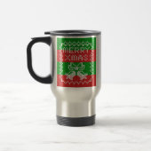Gutes Pullover-Muster Jingle Glocken Merry Xmas Ga Reisebecher (Links)