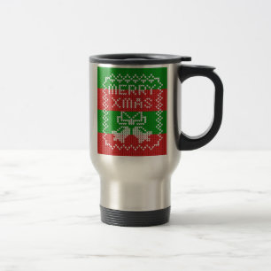 Gutes Pullover-Muster Jingle Glocken Merry Xmas Ga Reisebecher