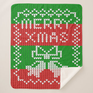 Gutes Pullover-Muster Jingle Glocken Merry Xmas Ga Sherpadecke