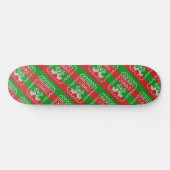 Gutes Pullover-Muster Jingle Glocken Merry Xmas Ga Skateboard (Horizontal)