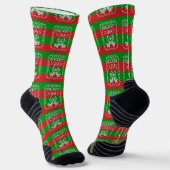 Gutes Pullover-Muster Jingle Glocken Merry Xmas Ga Socken (Gewinkelt)