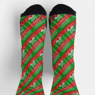 Gutes Pullover-Muster Jingle Glocken Merry Xmas Ga Socken