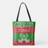 Gutes Pullover-Muster Jingle Glocken Merry Xmas Ga Tasche (Rückseite)