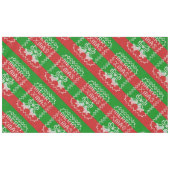Gutes Pullover-Muster Jingle Glocken Merry Xmas Ga Tischdecke (Vorderseite (Horizontal))
