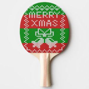 Gutes Pullover-Muster Jingle Glocken Merry Xmas Ga Tischtennis Schläger