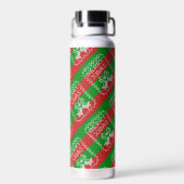 Gutes Pullover-Muster Jingle Glocken Merry Xmas Ga Trinkflasche (Rückseite)
