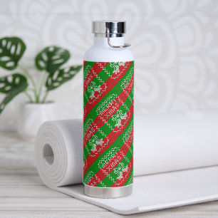 Gutes Pullover-Muster Jingle Glocken Merry Xmas Ga Trinkflasche