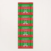 Gutes Pullover-Muster Jingle Glocken Merry Xmas Ga Yogamatte (Rückseite)