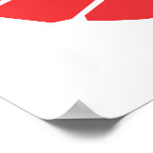 Gutes Rot-Zeichen Poster (Ecke)