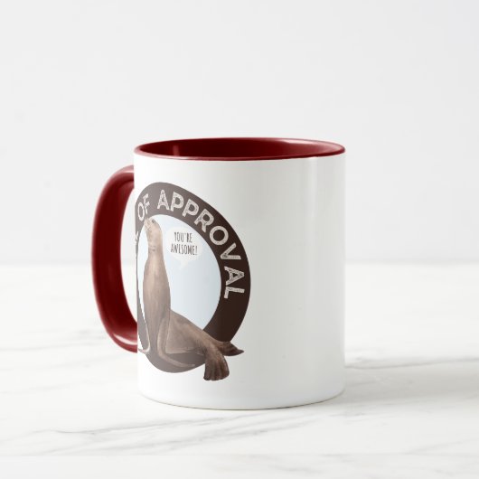 GUTES SIEGEL DER GENEHMIGUNG SIE SIND PHANTASTISCH TASSE (Vorderseite Links)