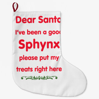 gutes Sphynx Großer Weihnachtsstrumpf