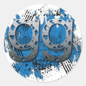 gutes Spiel Runder Aufkleber (Vorderseite)