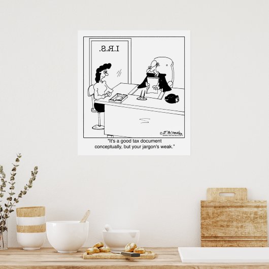 Gutes Steuerdokument Poster (Küche)