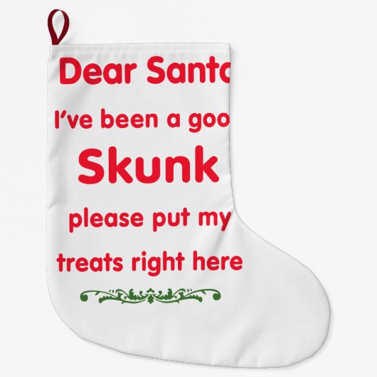 gutes Stinktier Großer Weihnachtsstrumpf (Vorderseite)