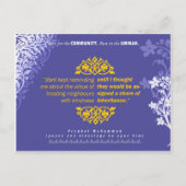 Gutes tun für die Nachbarkarte Postkarte (Vorderseite)