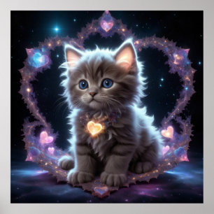Gutes tun mit Purr-Pose-Motivierend Poster