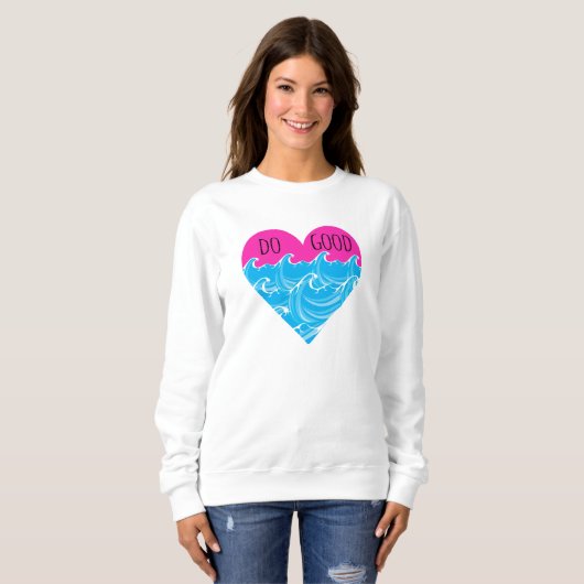 Gutes tun sweatshirt (Vorne ganz)