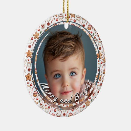 Gutes und helles Süßigkeiten-benutzerdefiniertes F Keramik Ornament (Rechts)