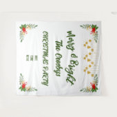 Gutes und helles Weihnachts-Party - Custom Script Wandteppich (Vorderseite (Horizontal))