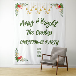 Gutes und helles Weihnachts-Party - Custom Script Wandteppich