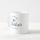 Gutes und wohlhabendes Diwali individualisierbares Kaffeetasse (Vorderseite Links)