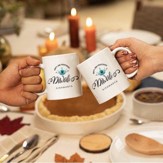 Gutes und wohlhabendes Diwali individualisierbares Kaffeetasse