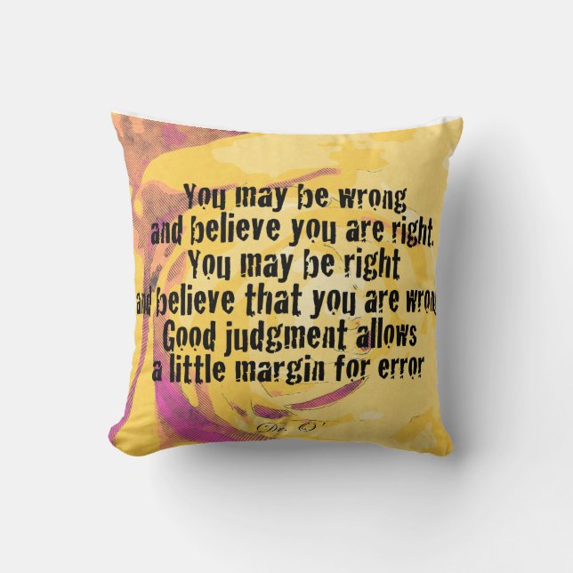 Gutes Urteil Kissen (Vorderseite)