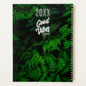 Gutes Vibes Green Leaf Design Planer (Rückseite)