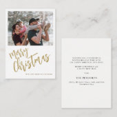 Gutes Weihnachtsfest im Foto Mitteilungskarte (Vorne/Hinten)