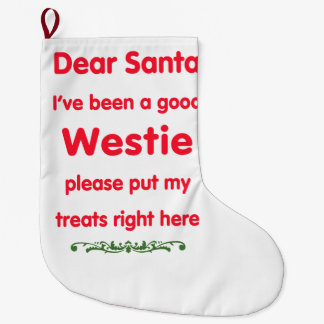gutes Westie Großer Weihnachtsstrumpf