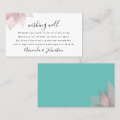 Gutes wünschen für Hochzeitsgeschenke Visitenkarte (Vorne/Hinten)