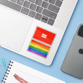 Gütesiegel Aufkleber (Laptop mit iPhone)