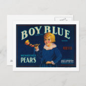 Gütesiegel "Boy Blue Peak Crate" Postkarte (Vorne/Hinten)