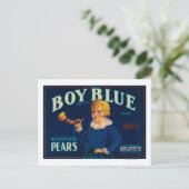 Gütesiegel "Boy Blue Peak Crate" Postkarte (Stehend Vorderseite)