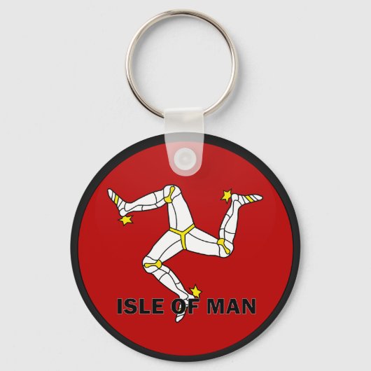 Gütesiegel der Isle of Man Roundel Schlüsselanhänger (Vorderseite)